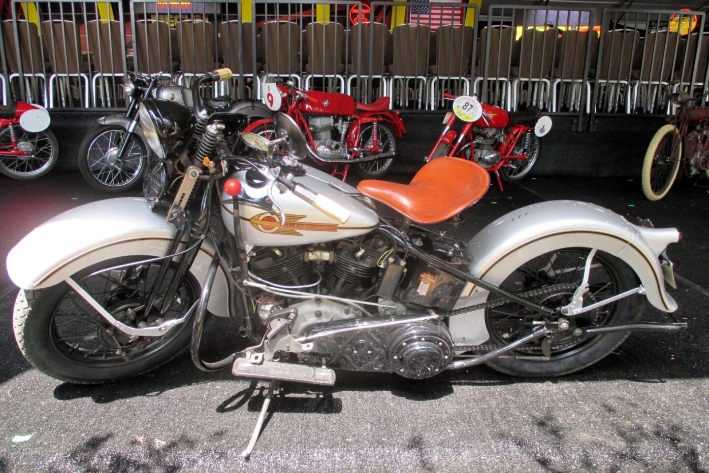 1938 Harley-Davidson EL | High Bid: $80,000 | Estimate: NA | Auctioneer: Mecum | Lot T178 | Auction Description