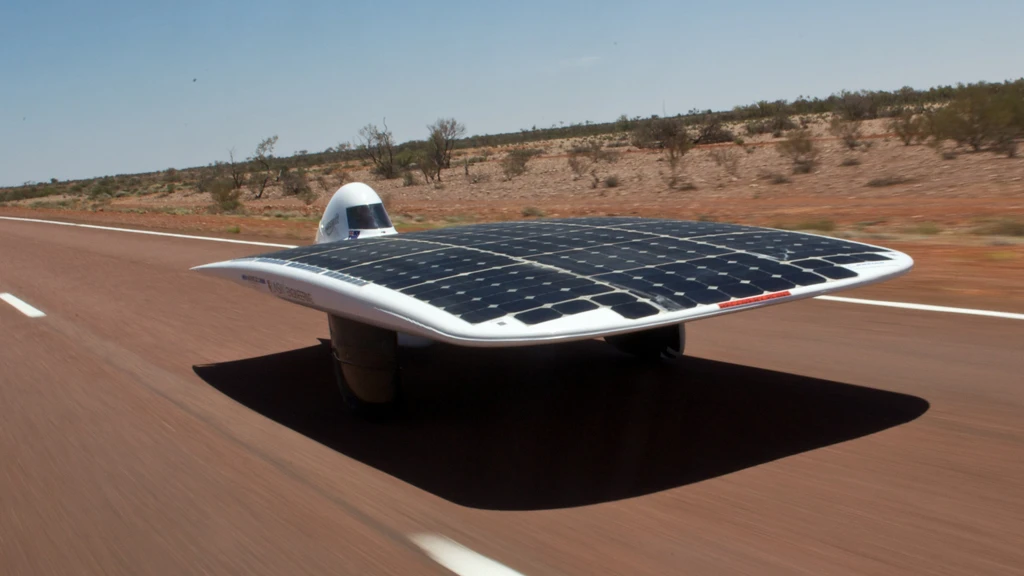 The Sunswift IVy during the 2009 Global Green Challenge