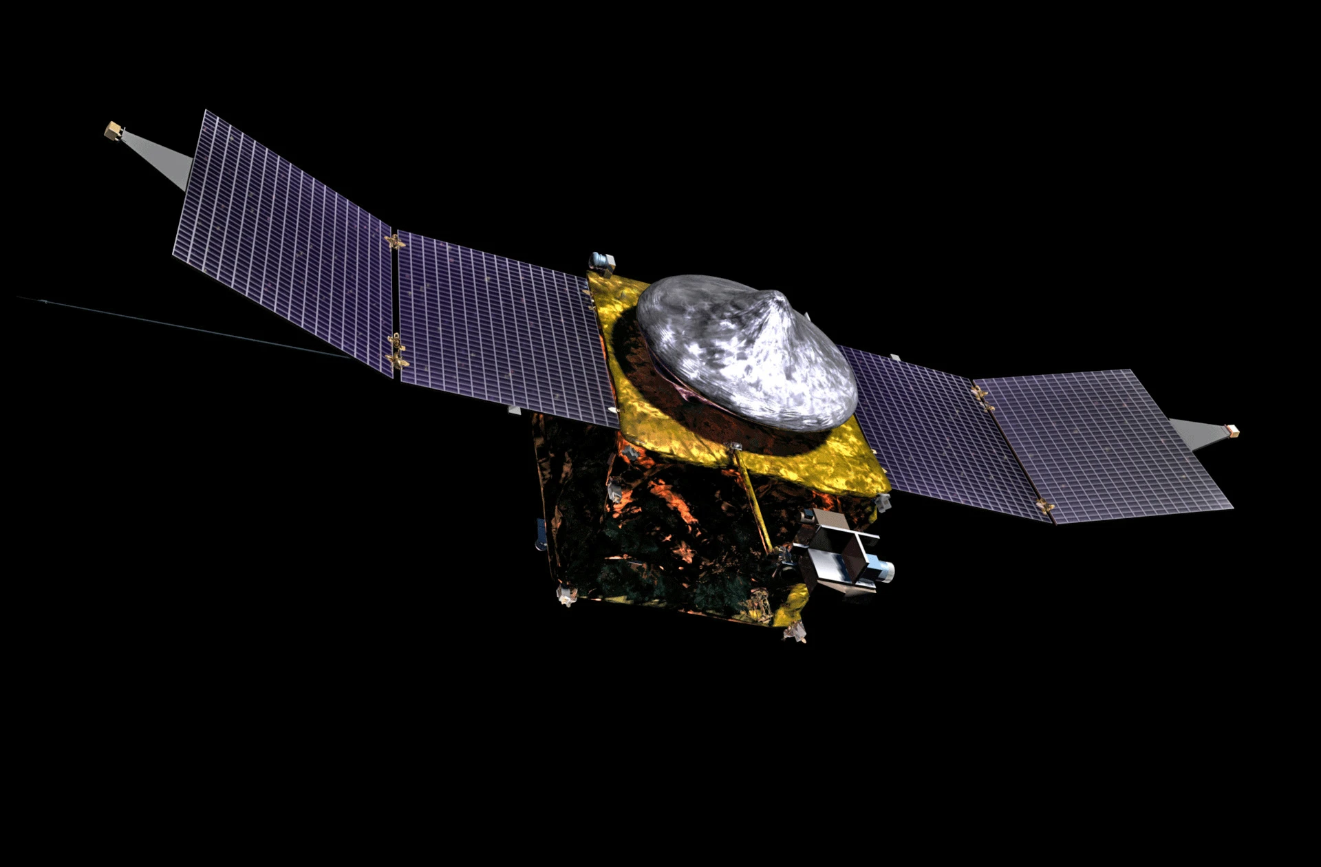Artist's concept of the MAVEN spacecraft (Image: NASA/Goddard)