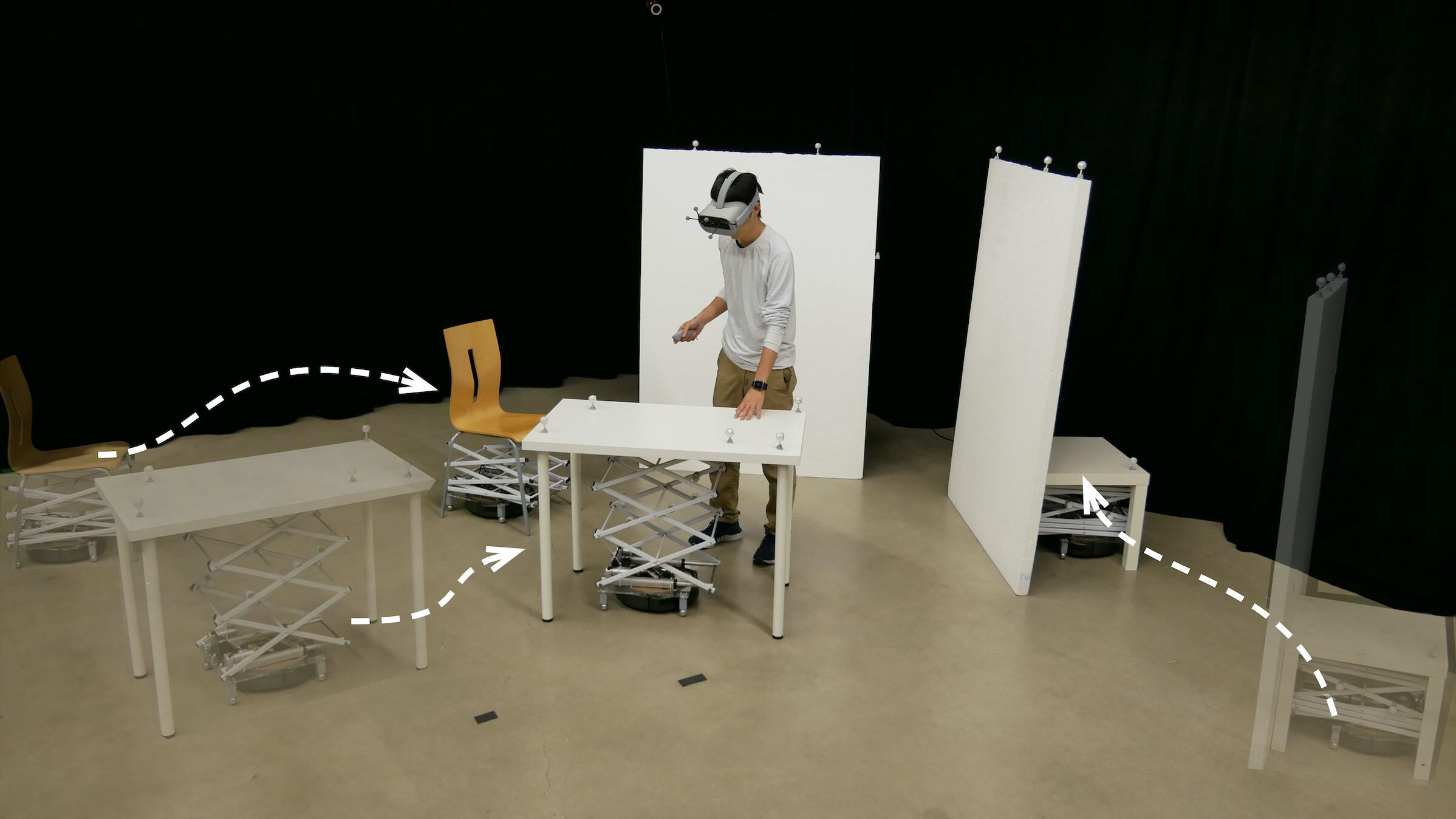 VR system moves furniture with robots to make virtual objects real