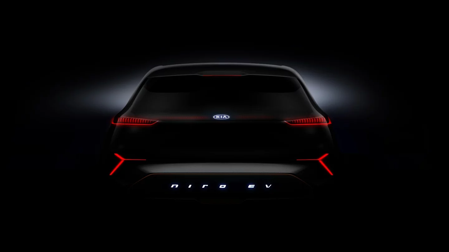 The lights on the Niro EV appear much thinner than on the production Niro