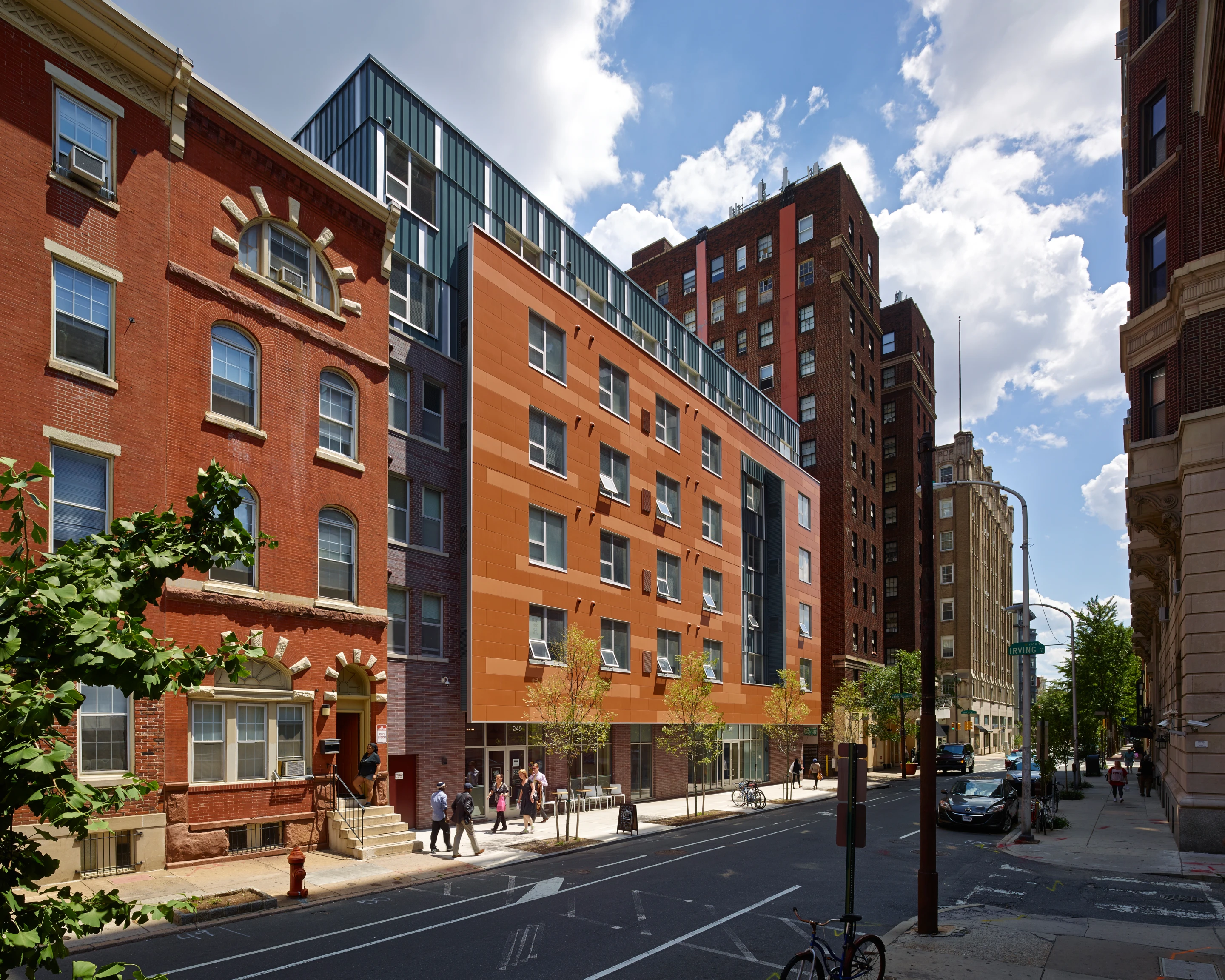John C Anderson Apartments, by WRT, LLC is a 56-unit affordable senior housing development located in Philadelphia's historic Washington Square West neighborhood