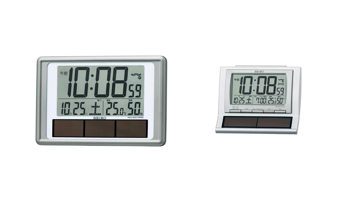 Seiko's hybrid clocks that run on battery and solar power