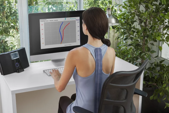The TruPosture smart shirt is designed to provide real-time posture feedback