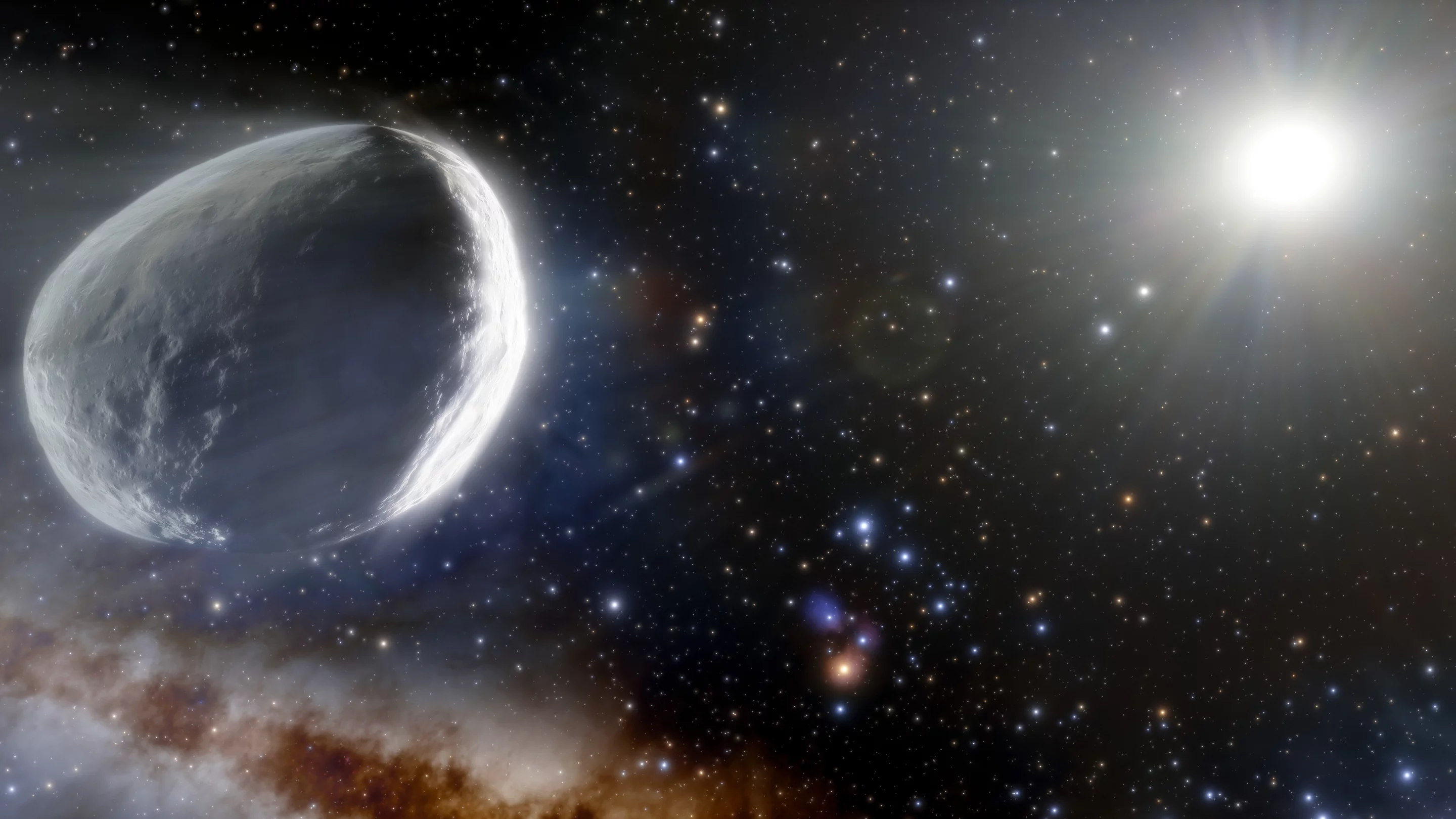 An artist's illustration of comet C/2014 UN271 Bernardinelli-Bernstein