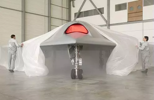 The nEUROn Unmanned Combat Aerial Vehicle (UCAV) demonstrator being unveiled in January, 2012