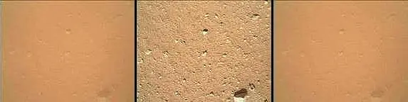 Comparison images from the MAHLI camera with dust cover closed and open (Image: NASA/JPL-Caltech)
