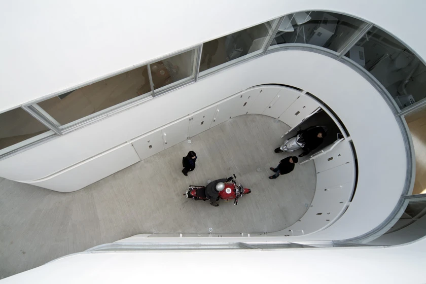 NE apartments in Tokyo are a novel take on the home residence: a block of eight apartments in Japan designed exclusively for the motorcyclist