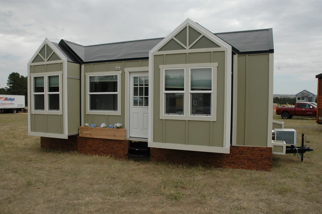 The homes have triple-seal protection and a built-in gutter to ensure no water gets inside