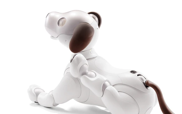 The aibo features proprietary actuators that allow smooth freedom of movement along 22 axes