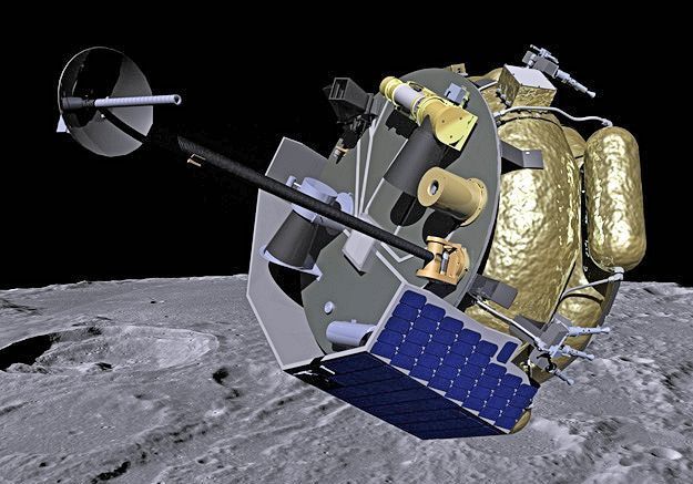 The Moon Express MX-1 lunar lander in orbit around the Moon (Photo: Moon Express)