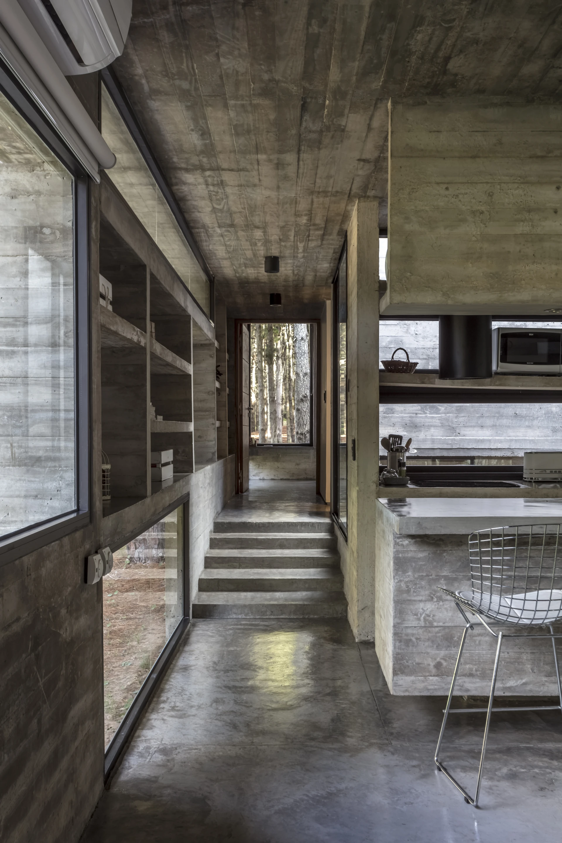 Recently completed by local architecture firm Besonias Almeida, the Forest House is set on Argentina's Costa Esmeralda