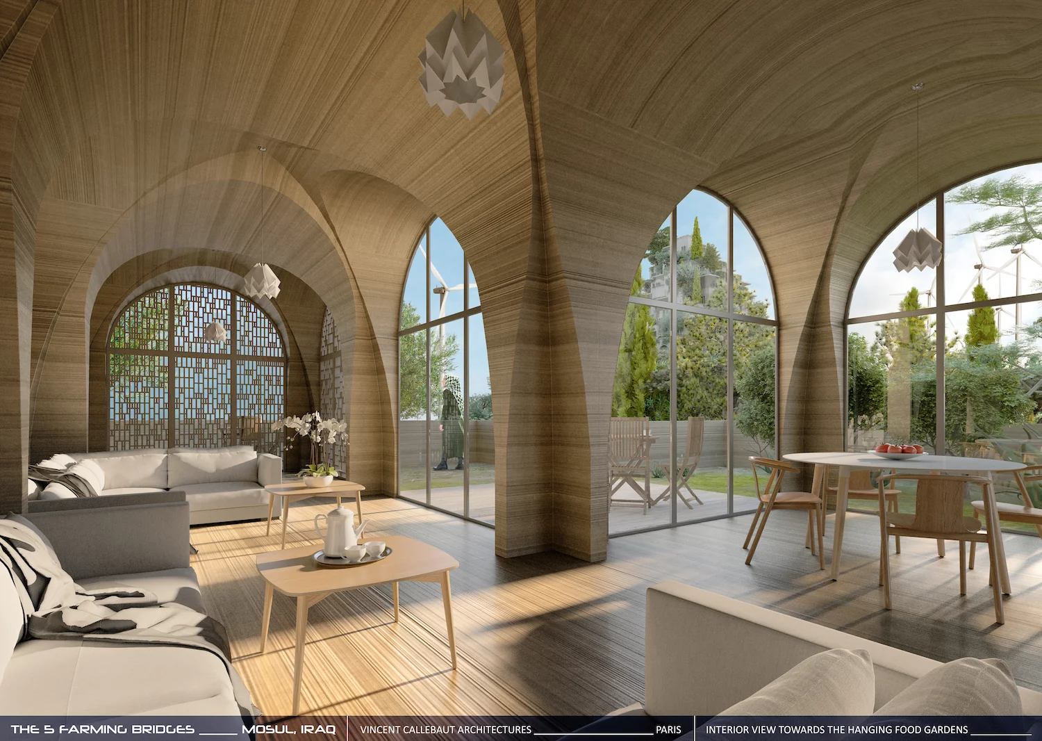 Inside one of the 5 Farming Bridges' homes