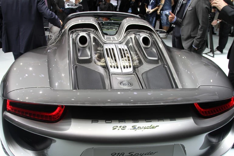 The Porsche 918 makes its production debut at the 2013 Frankfurt Motor Show