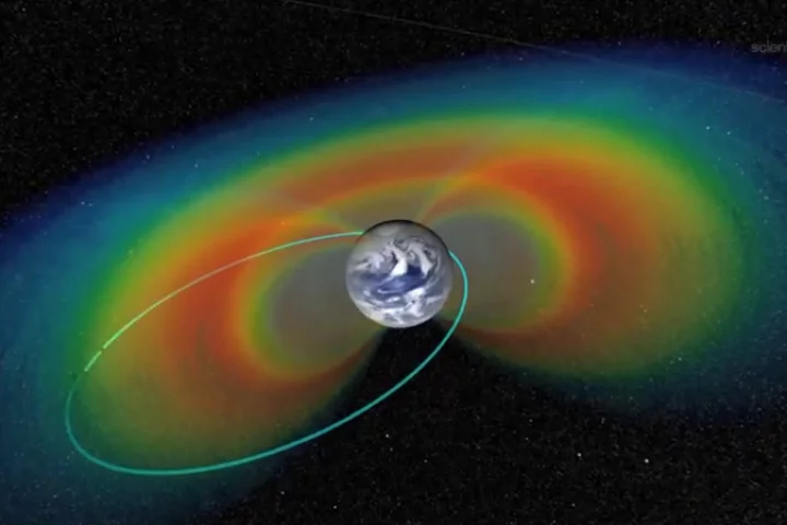 Orbit of the RBSPs in the Van Allen Belts (Image: NASA)