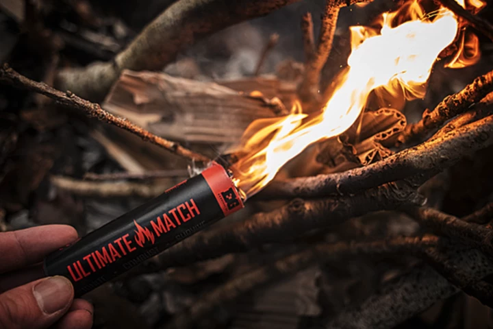 The EG Ultimate Match puts out a full two minutes of flame to ensure you have time to start a fire even in terrible conditions