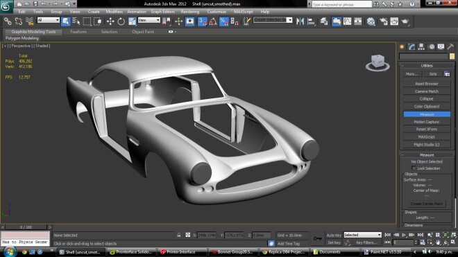 The DB4 rendering was torn down to its base design so Ivan could modify the final project to his own specifications (Photo: Ivan Sentch)