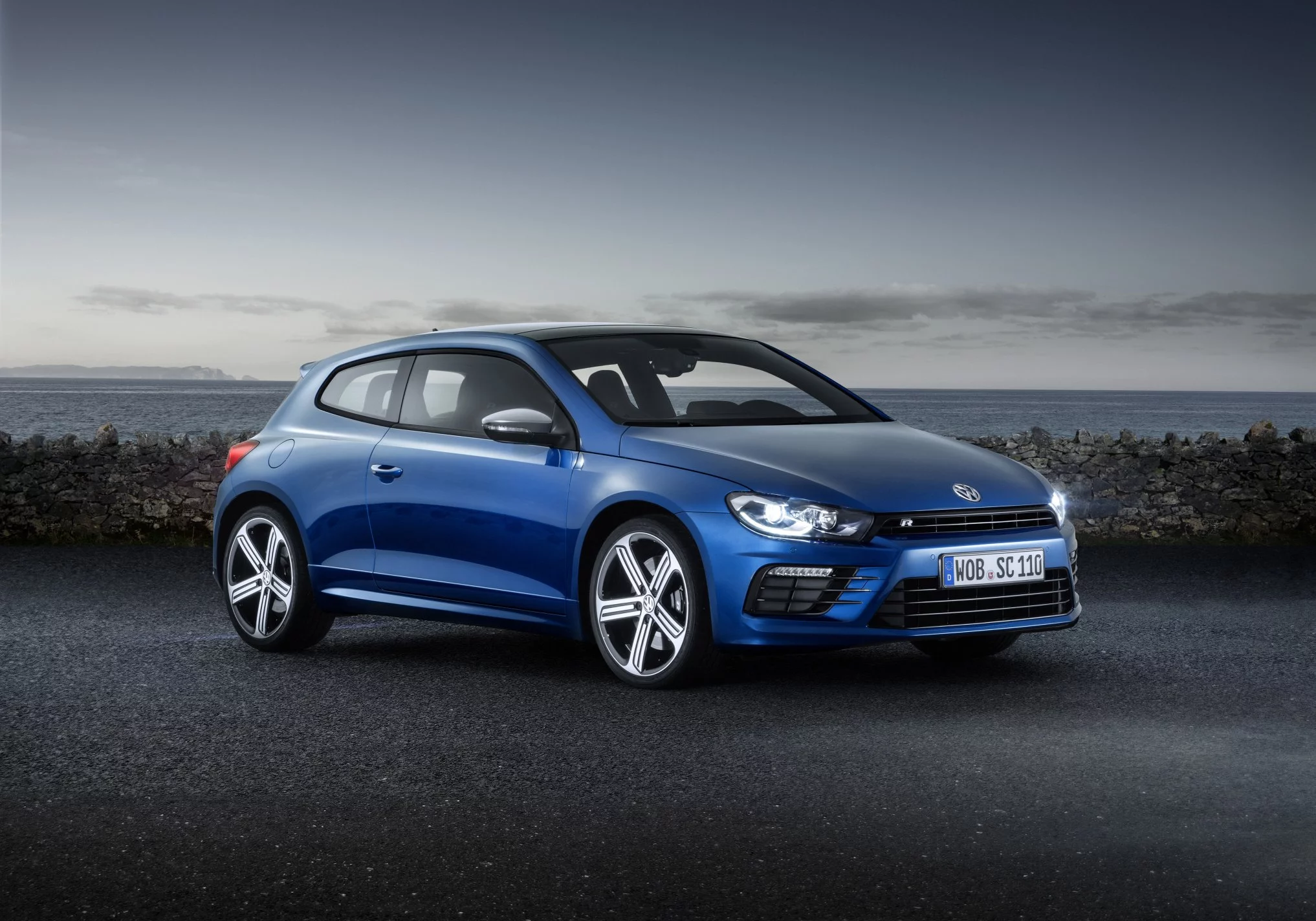 The Scirocco R packs a 206 kW turbocharged engine under the hood