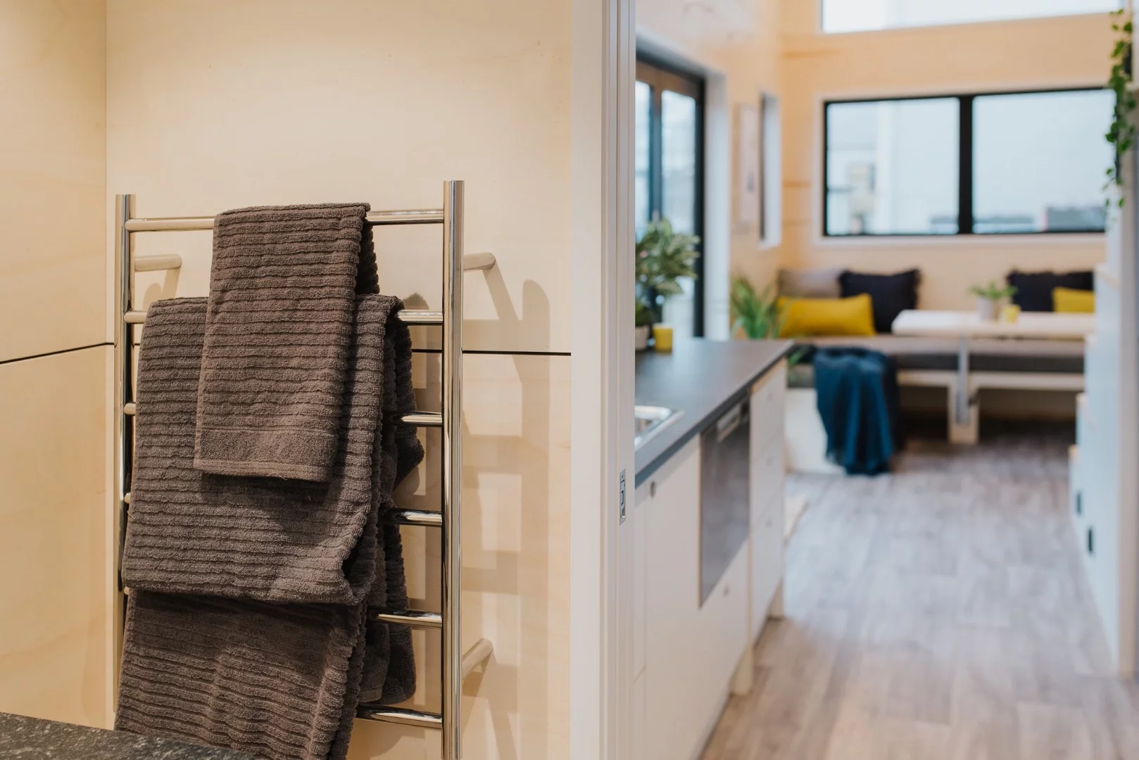 The Green Hill Farm Tiny House measures 8 m (26 ft)-long