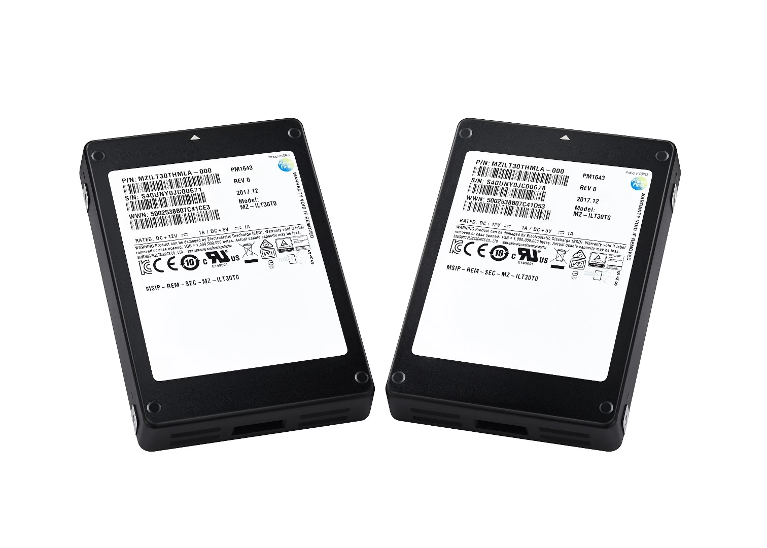 The PM1643 is the first of a number of large capacity solid state drives aimed at enterprise users