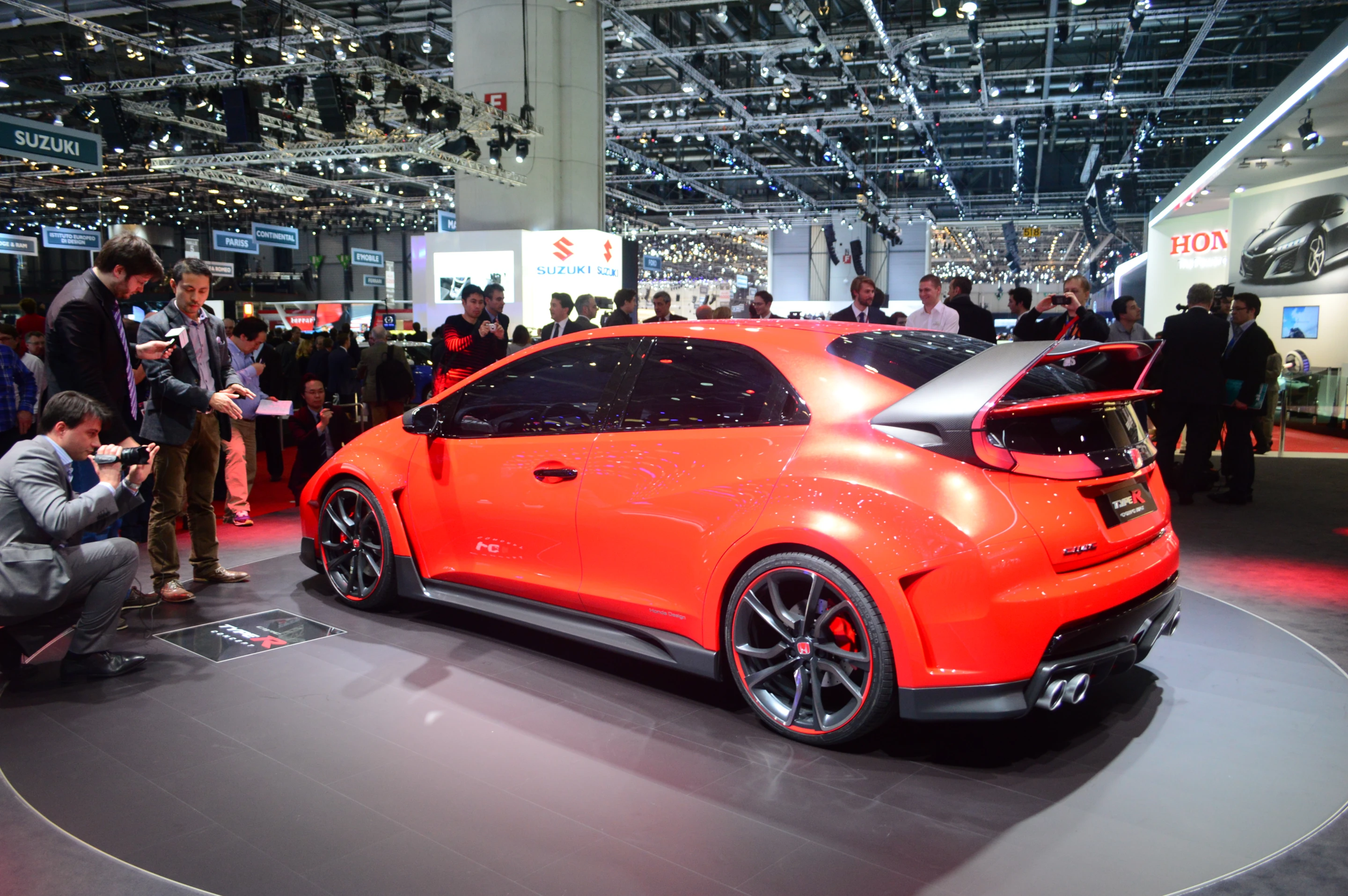 The Honda Civic Type R Concept at the Geneva Motor Show