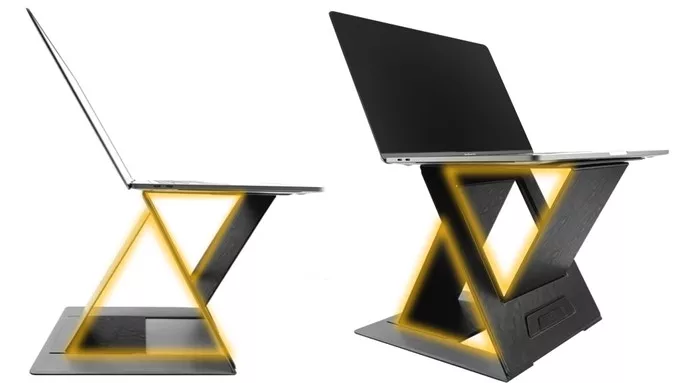 MOFT Z is made with a durable Z-shaped structure, featuring a triangle base support made from fiber-glass