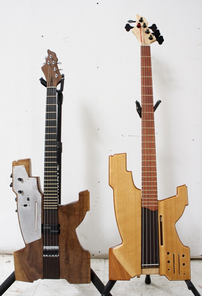 The WAB team has so far designed two body shapes and numerous interchangeable necks