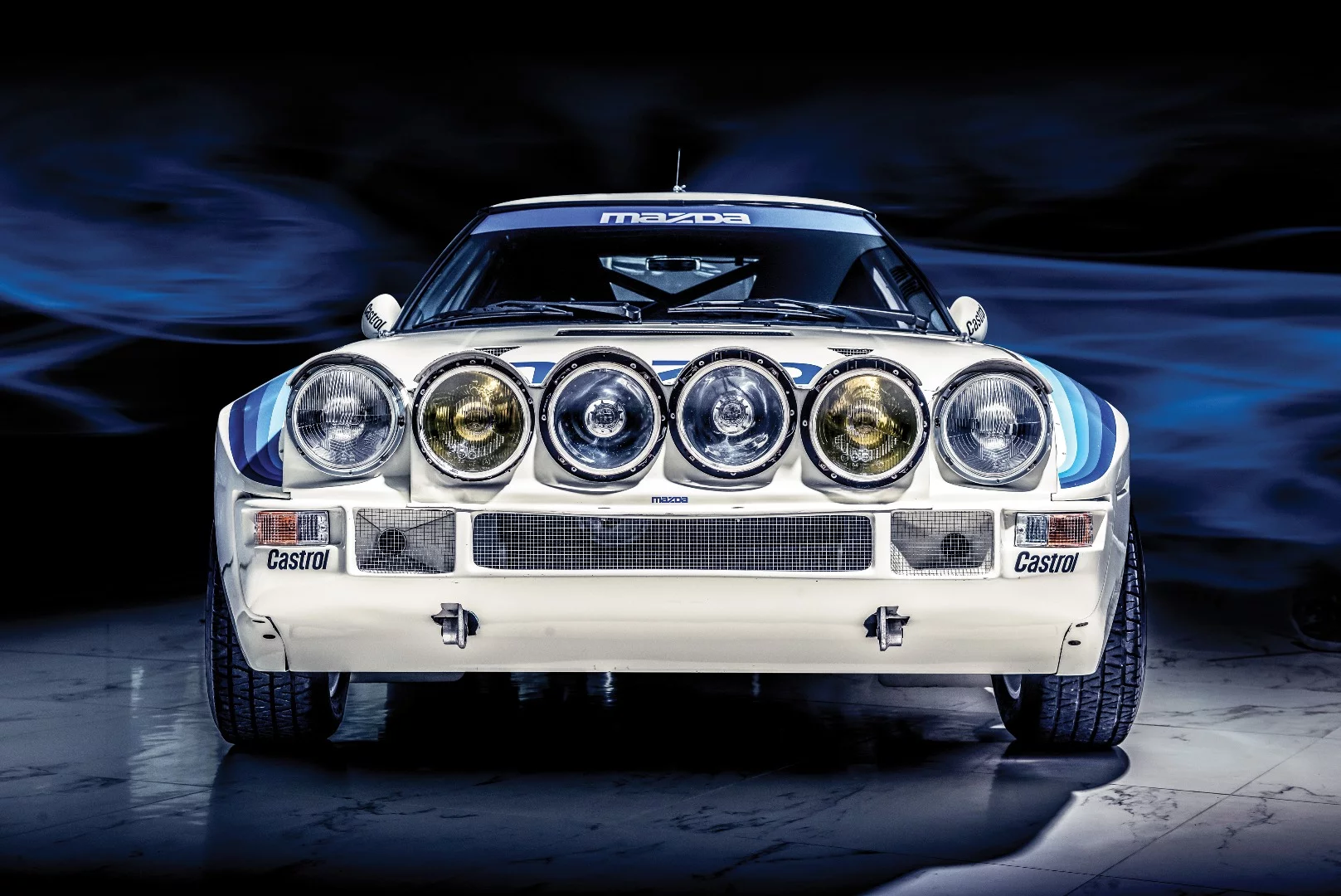 The light pod on the RX-7 is pure '80s rally pornography