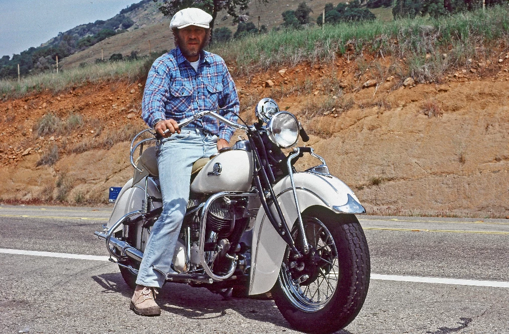 McQueen and his 1940 Indian 74ci Chief