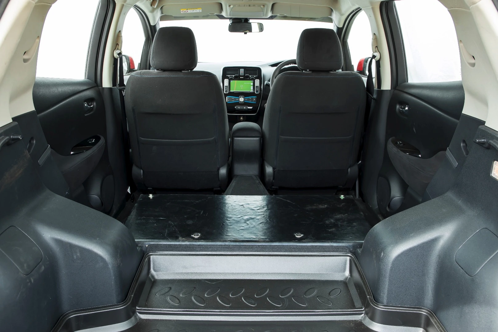 The Leaf AT-EV is roomier thanks to the removal of the rear bench
