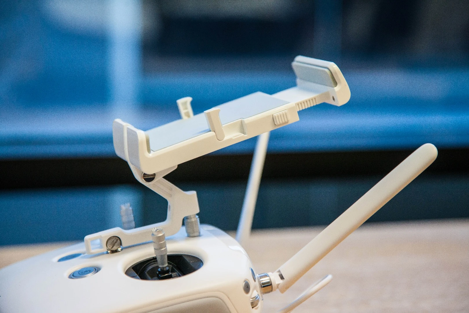 Phantom 3 controller - improved phone/tablet holder now takes much larger tablets, but not a full size iPad.