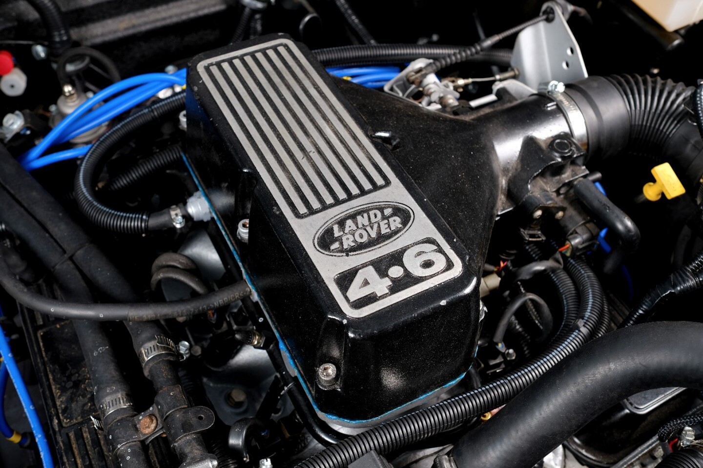 The engine in the Ironhorse V8 breathes through a stainless steel exhaust