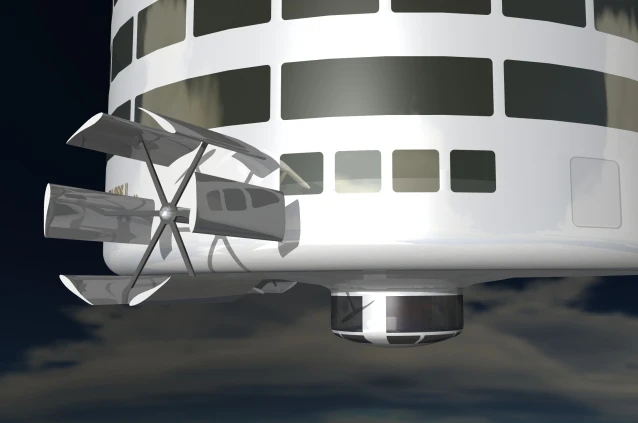 One of the Skylifter luxury cruising pods