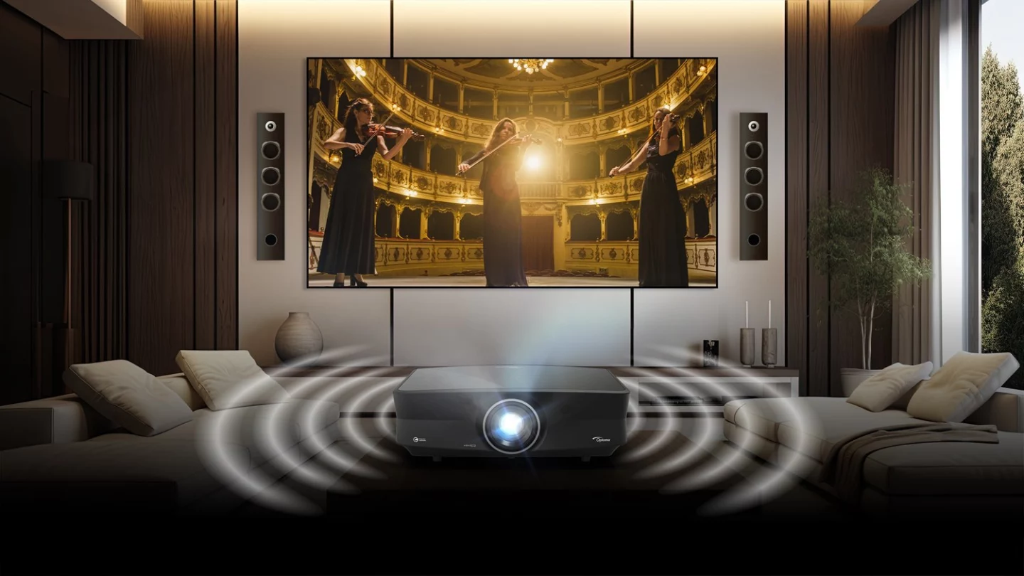The HCPro-4400 rocks dual 5-W speakers but can also be cabled to external audio gear via HDMI eARC or S/PDIF