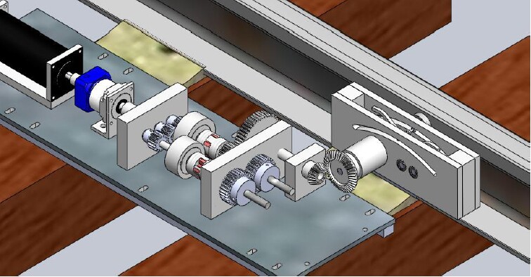 In another one of the systems, a spring-loaded cam mechanism that's mounted on the rail is pushed forward by each train wheel, and then springs back to its starting position once that wheel has passed
