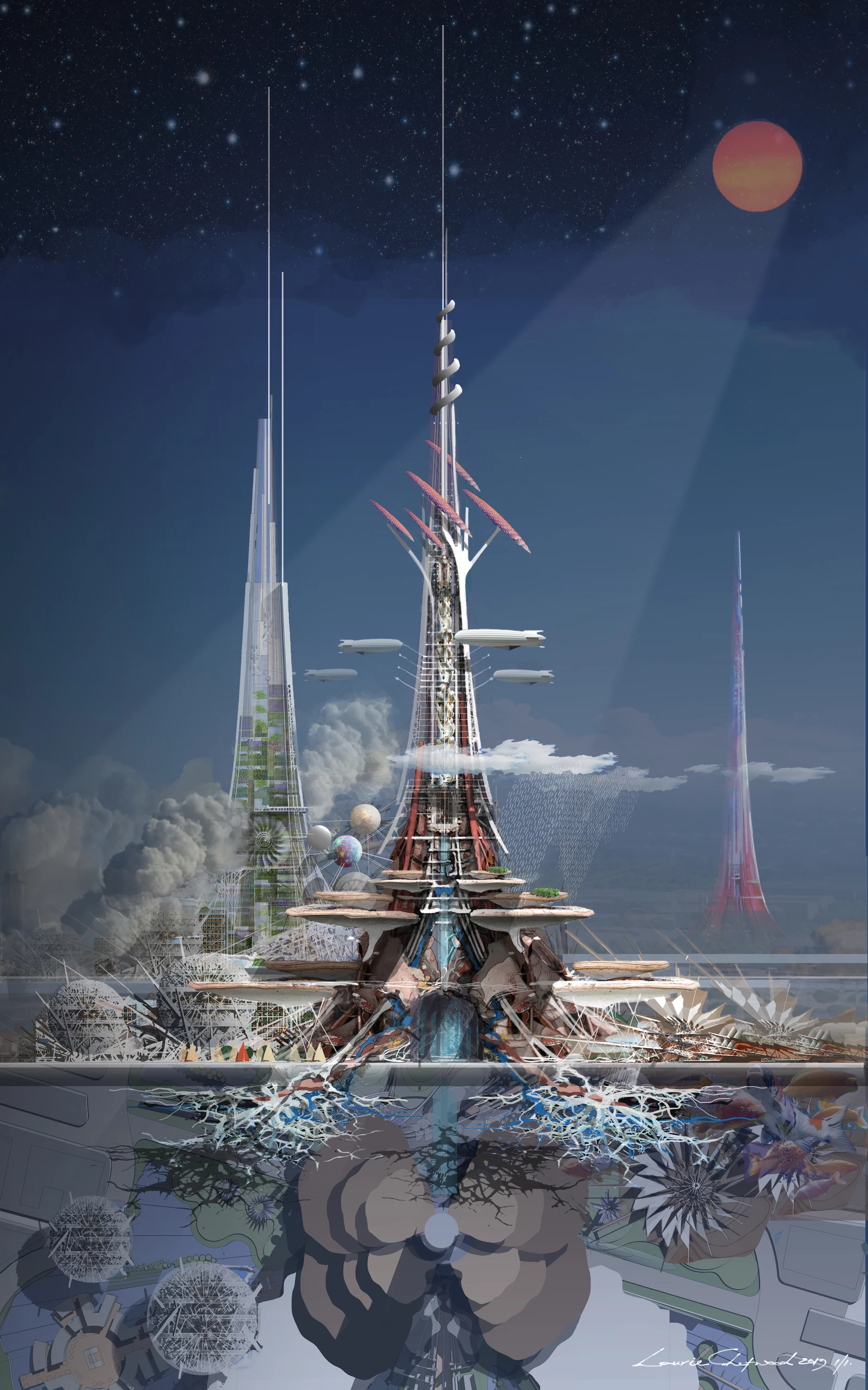 Laurie Chetwood - The Phoenix Towers is a commendation in the Hybrid category
