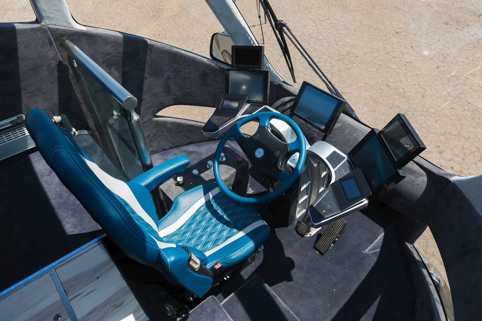 A peak at the driver's seat
