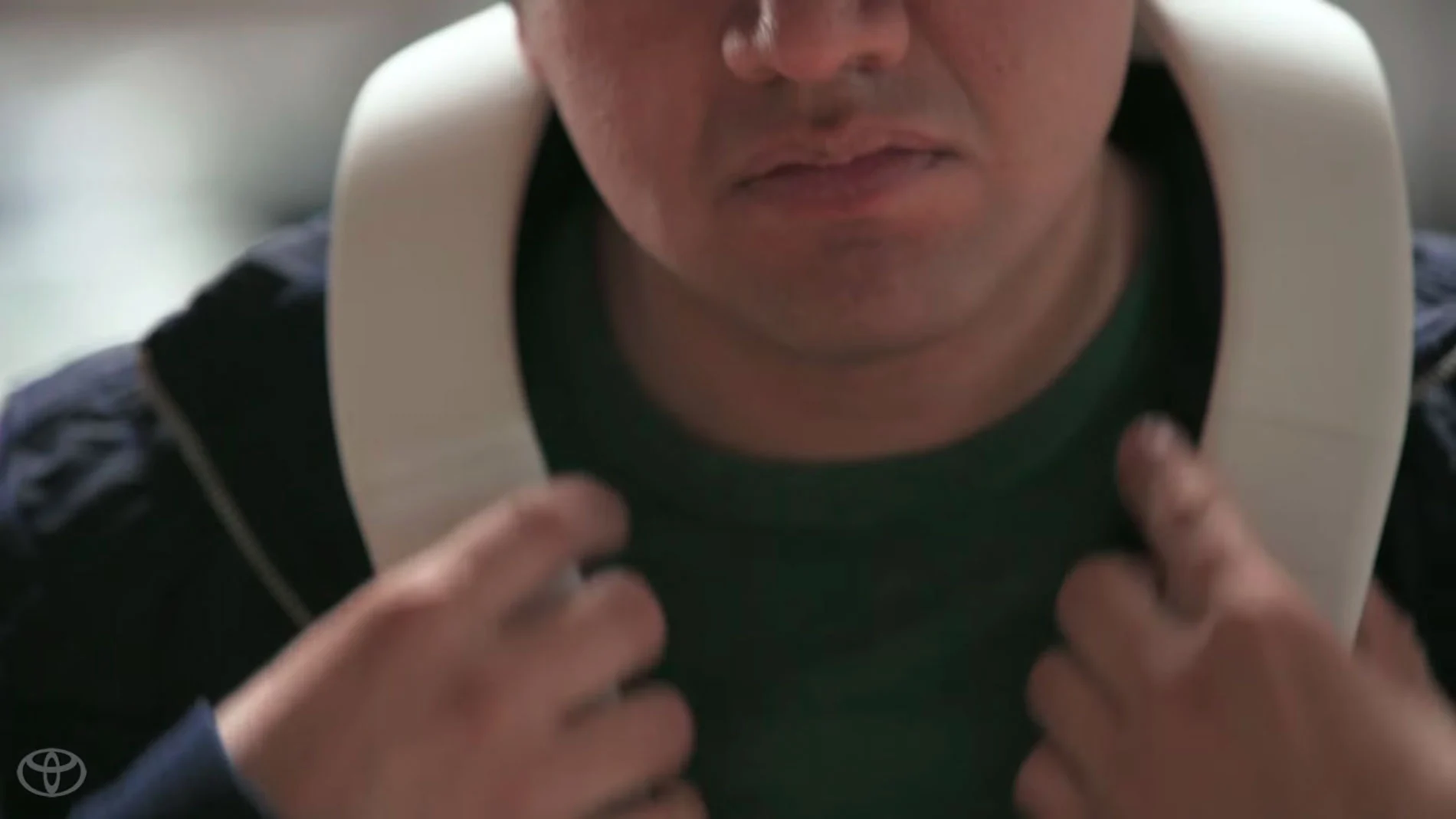 Toyota's Blaid is designed to be worn around the neck and provide the blind or visually impaired wearer with information about their surroundings