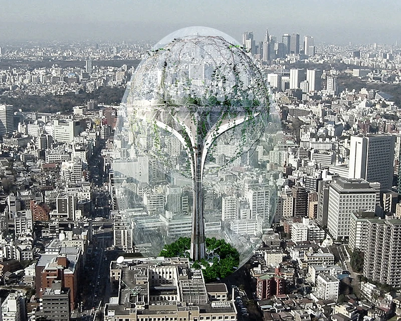 Honorable Mention - Climatology Tower by Yuan-Sung Hsiao, Yuko Ochiai, Jia-Wei Liu, Hung-Lin Hsieh (Japan)