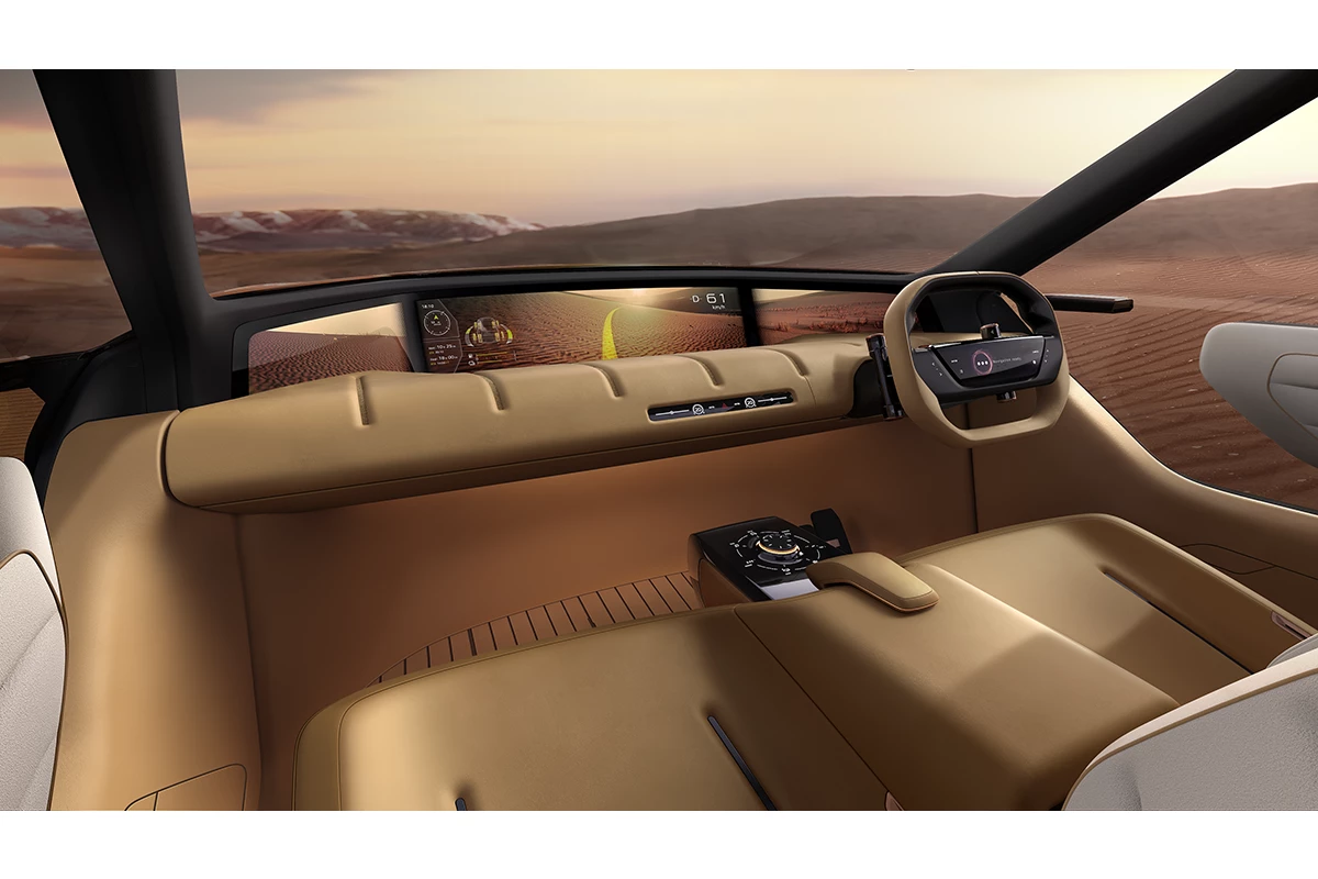 The Elevance Concept's full-width digital camera display system helps lessen front blind spots for safer, more confident off-roading