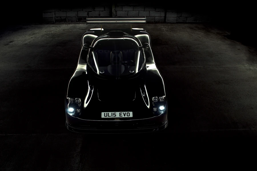 The Ultima Evolution has a Le Mans Group C-inspired body-shape