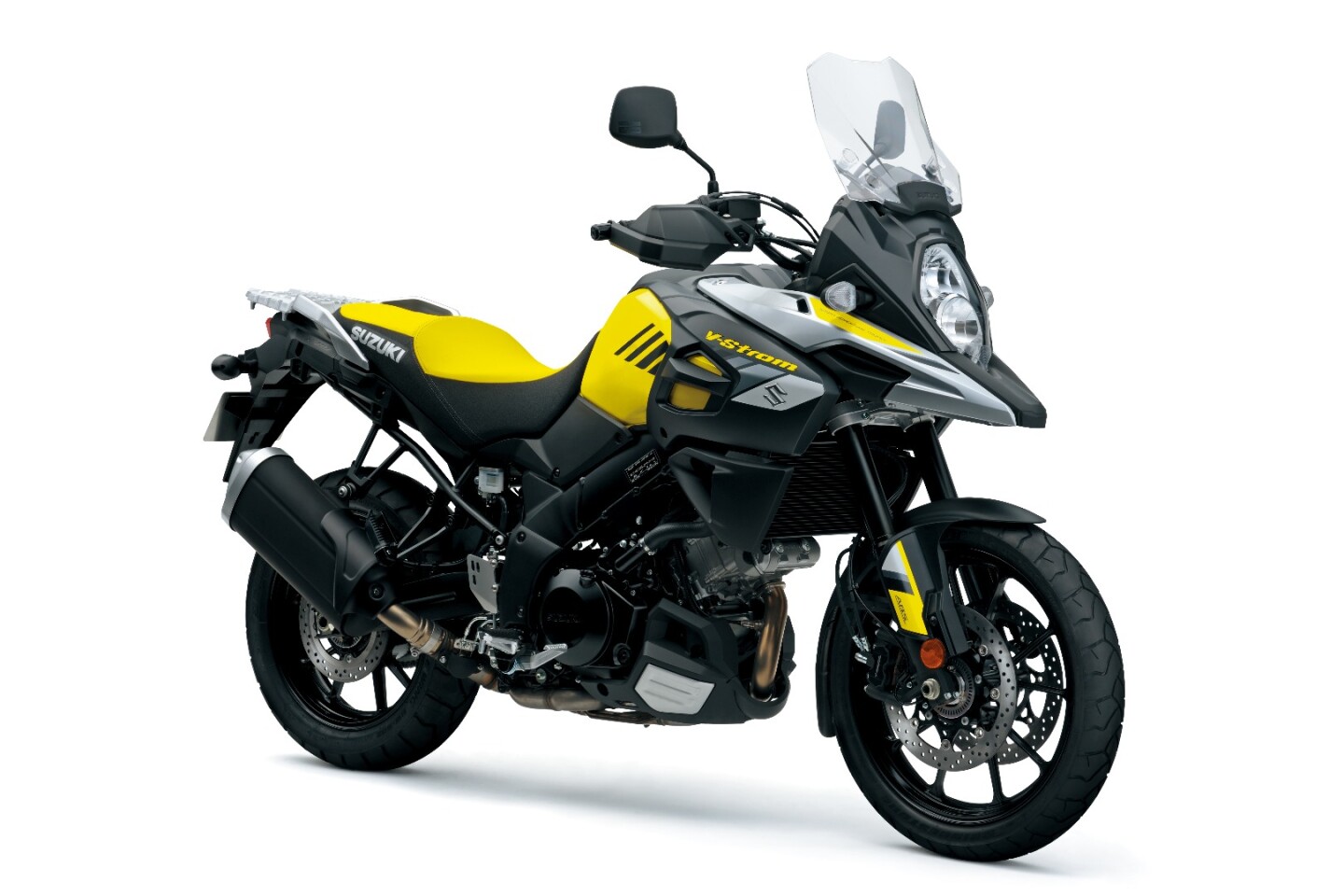 The 2017 Suzuki V-Strom 1000 in Champion Yellow color