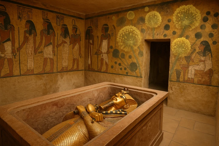 Some scientists have hypothesized that dormant spores of this fungus were responsible for the deaths of several tomb excavators