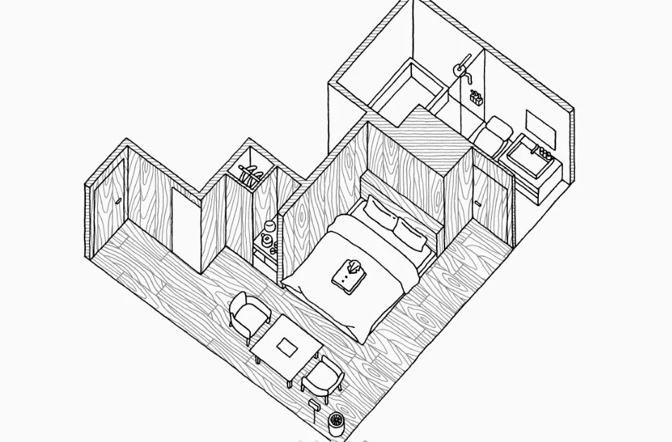 Muji Hotel room Type B