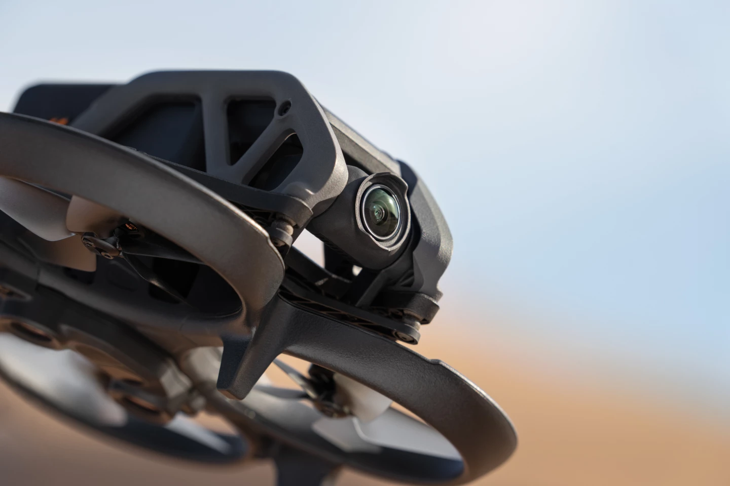 The DJI Avata features a 48-megapixel main camera with an ultra-wide-angle lens and electronic image stabilization, and is capable of capturing 4K video at 60 frames per second