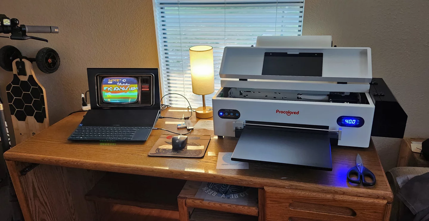 As you can see, the F13 Panda is not exactly compact. My laptop is a dual screen 15-incher to put it in perspective