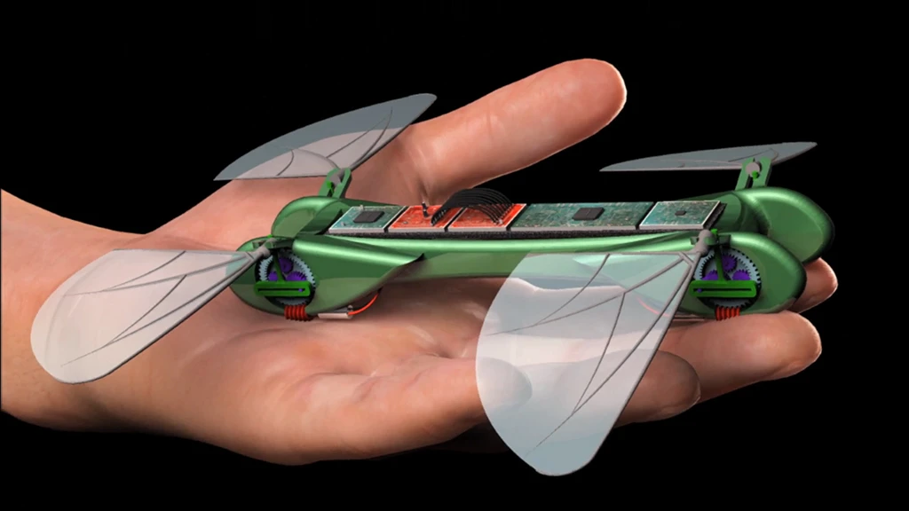 The TechJect Dragonfly fits in the palm of a hand