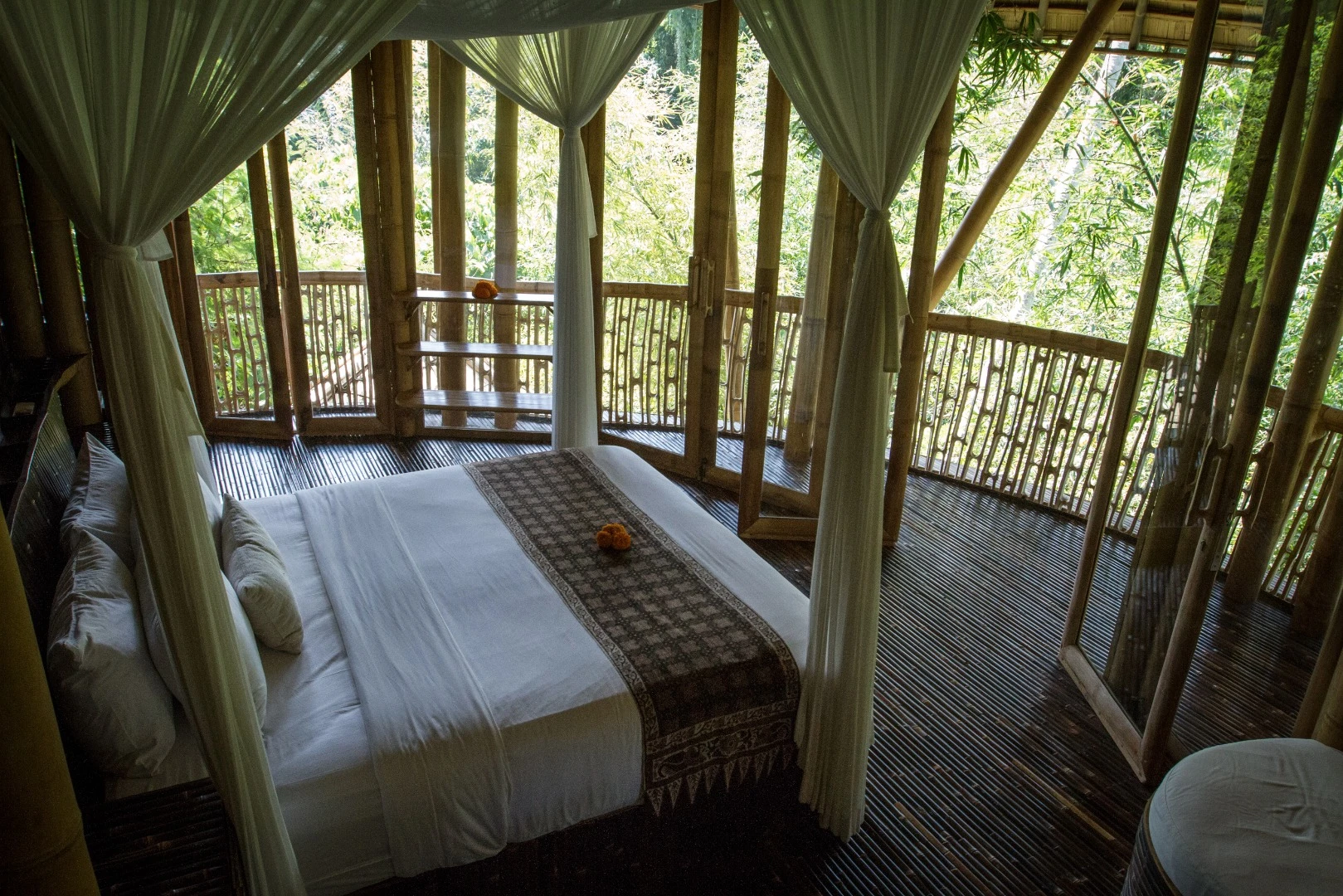 Master bedroom at the Green Village's Temple House