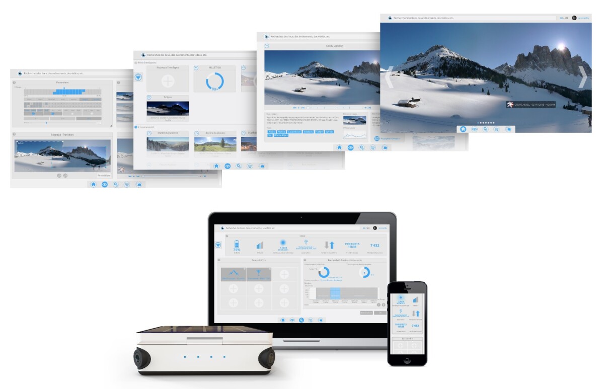 Tikee users can produce time-lapse videos using the custom web app