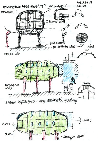 Architectural sketch of Halley VI